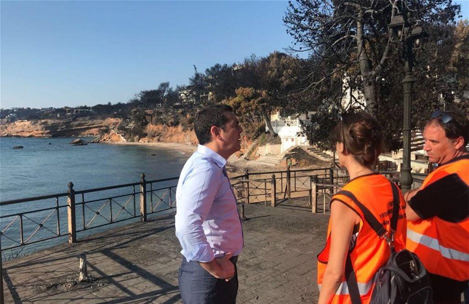 Επίσκεψη Τσίπρα στο Μάτι Αττικής, χωρίς κάμερες